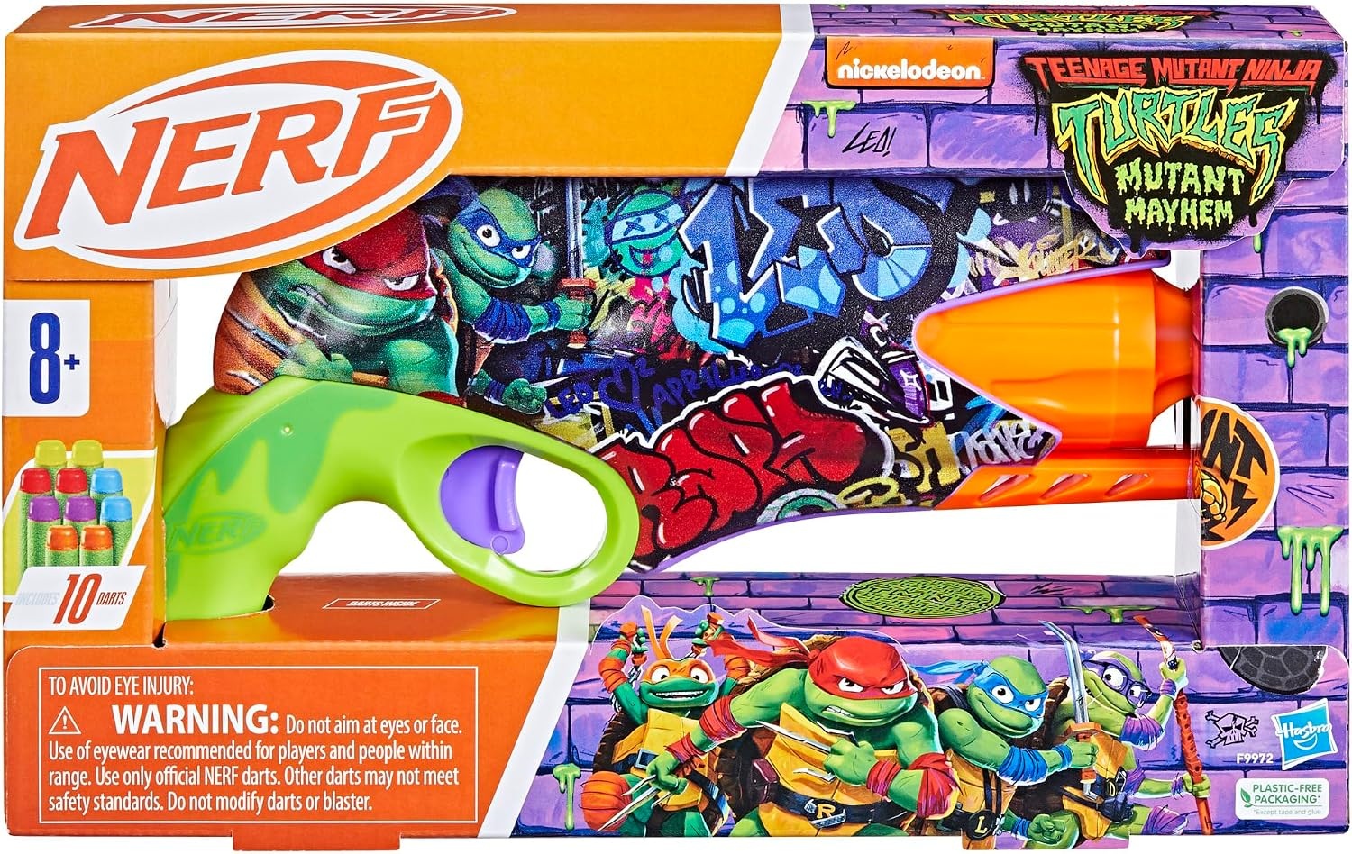 image:imageNerf Teenage Mutant Ninja Turtles Blaster 10 Elite Darts Toy Foam Blasters Ages 8 and Up
