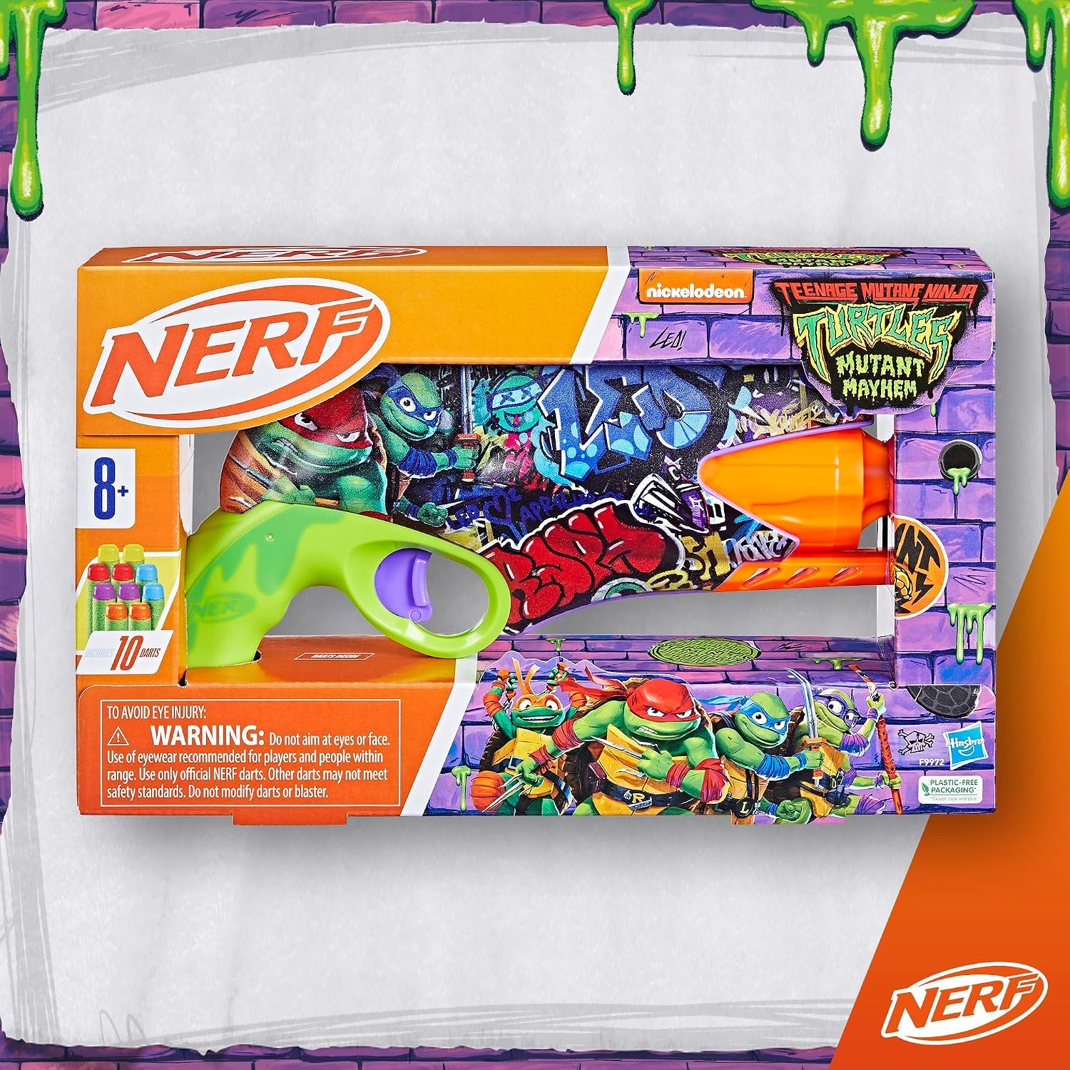 image:imageNerf Teenage Mutant Ninja Turtles Blaster 10 Elite Darts Toy Foam Blasters Ages 8 and Up