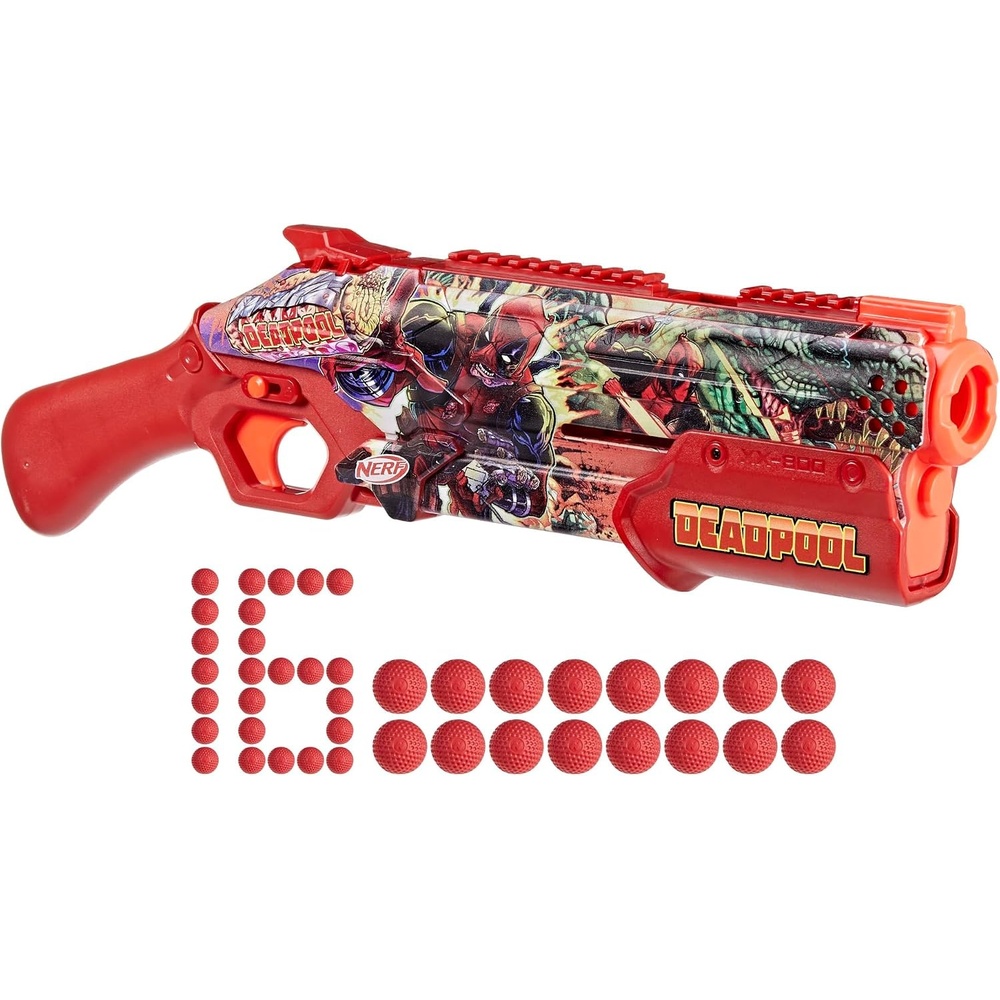 image:imageNerf Marvel Deadpool Blaster 16 Nerf Rival AccuRounds Pump Action Breech Load Gifts for Teens 14