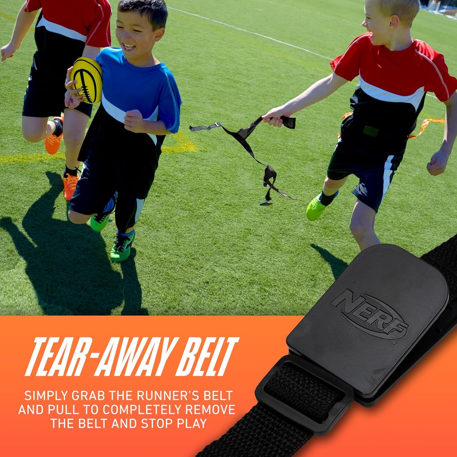 image:imageNERF 10Player Flag Football Belts Ball Set