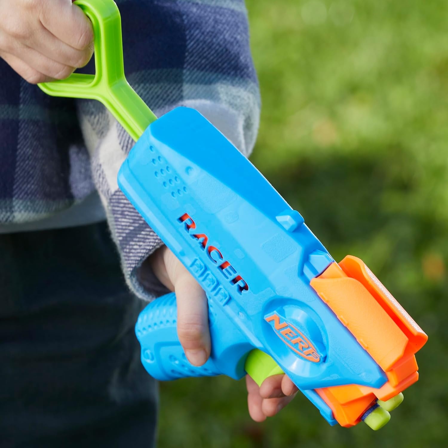 image:imageNERF Elite Junior Racer Easy Play Dart Blaster 4 Nerf Elite Darts Nerf Blaster Outdoor Toys for Kids Ages 6