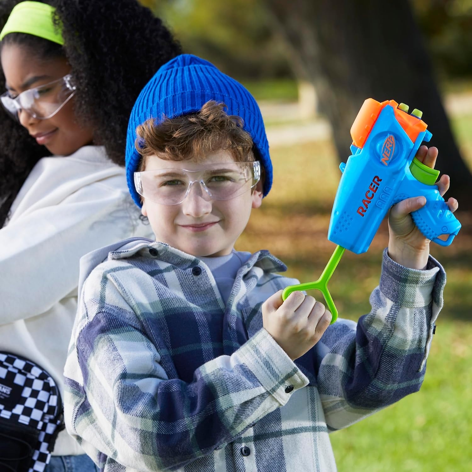 image:imageNERF Elite Junior Racer Easy Play Dart Blaster 4 Nerf Elite Darts Nerf Blaster Outdoor Toys for Kids Ages 6