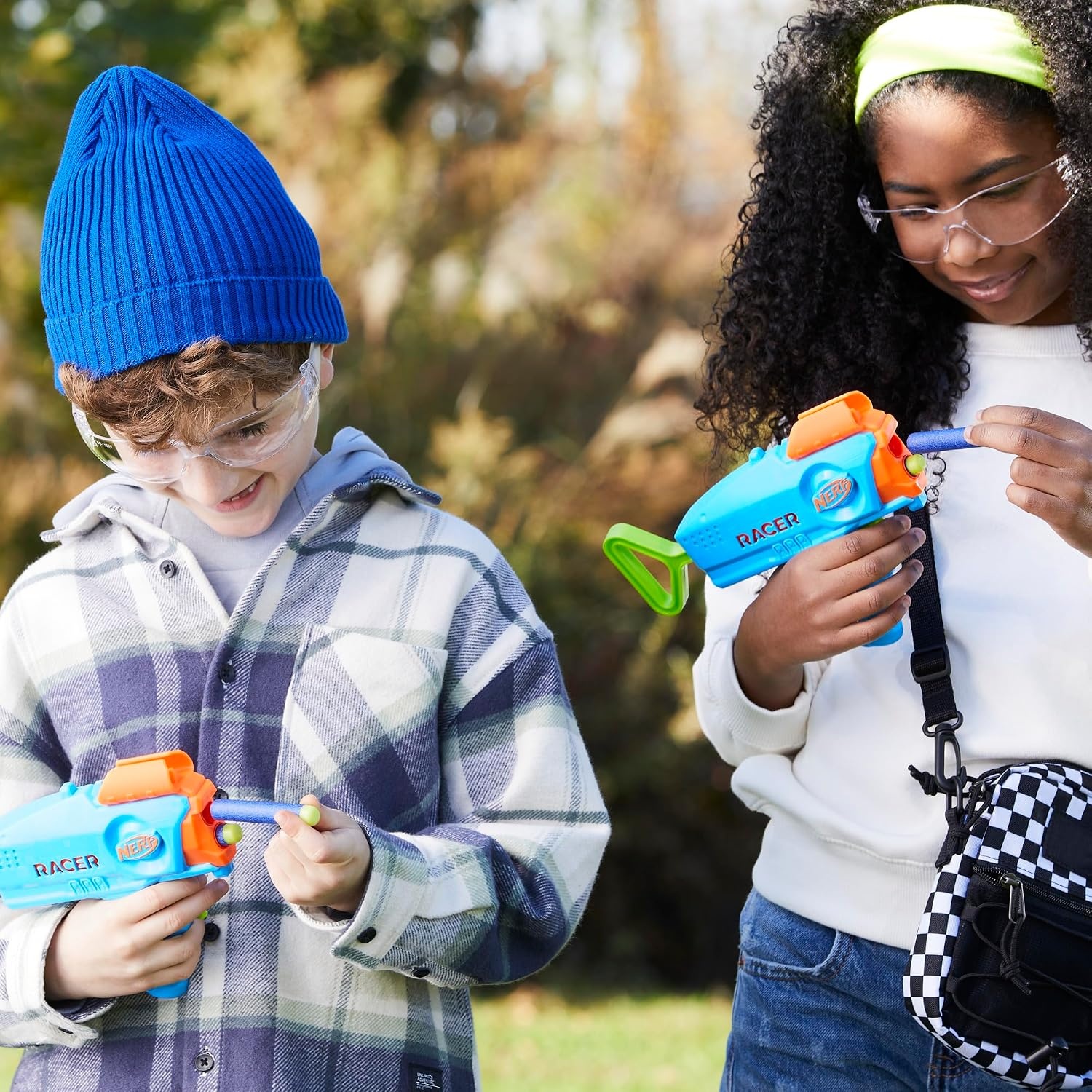 image:imageNERF Elite Junior Racer Easy Play Dart Blaster 4 Nerf Elite Darts Nerf Blaster Outdoor Toys for Kids Ages 6