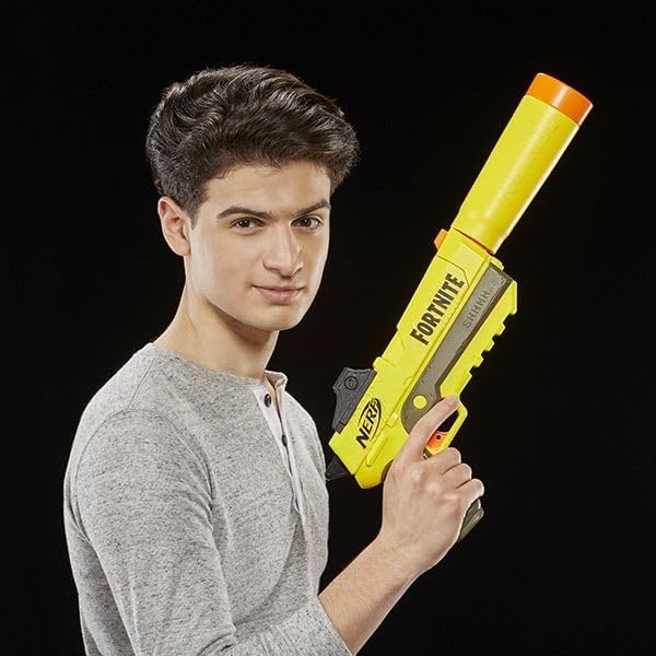 image:imageNERF Fortnite SPL Elite Dart Blaster with Detachable Barrel and 6 Official Nerf Fortnite Elite Darts Amazon Exclusive