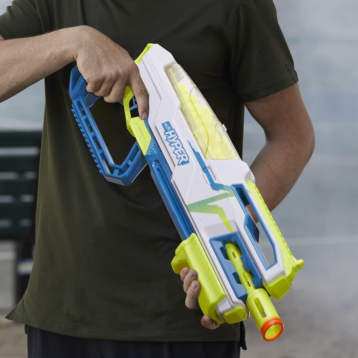 image:imageNERF Hyper Bundle Siege50 PumpAction Blaster Up to 110 FPS Velocity Eyewear Amazon Exclusive