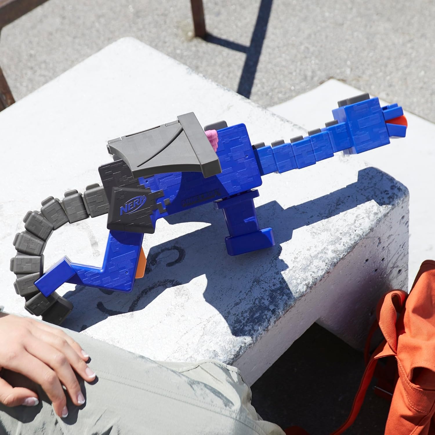 image:imageNERF Minecraft Ender Dragon Blaster 4Dart Internal Clip 12 NERF Elite Foam Darts Design Inspired by Mob in The Game