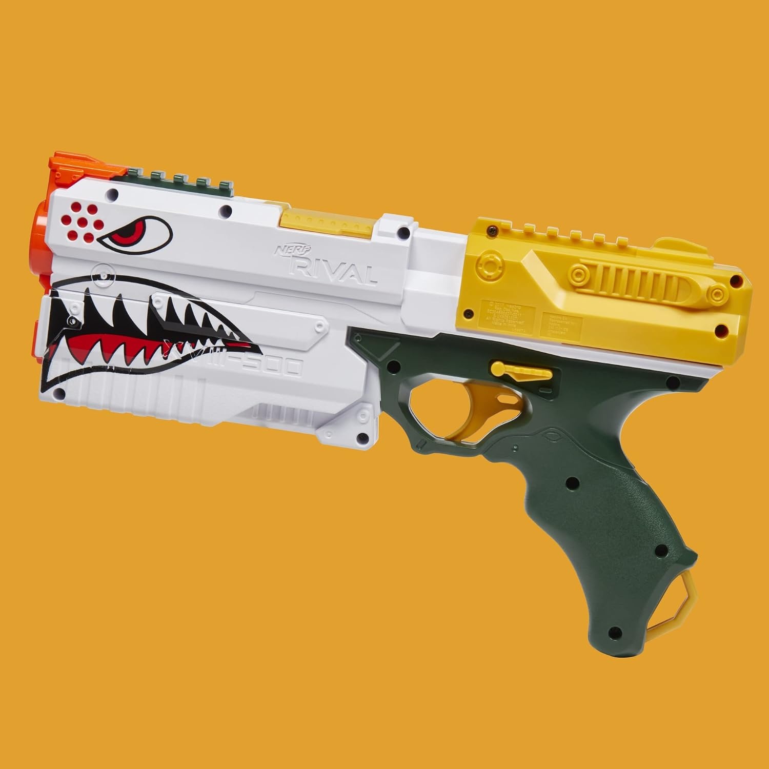 image:imageNERF Rival Kronos XVIII500 Blaster BreechLoad 5 Nerf Rival Rounds Spring Action 90 FPS Velocity White Color Design Ages 14 Amazon ExclusiveWhite