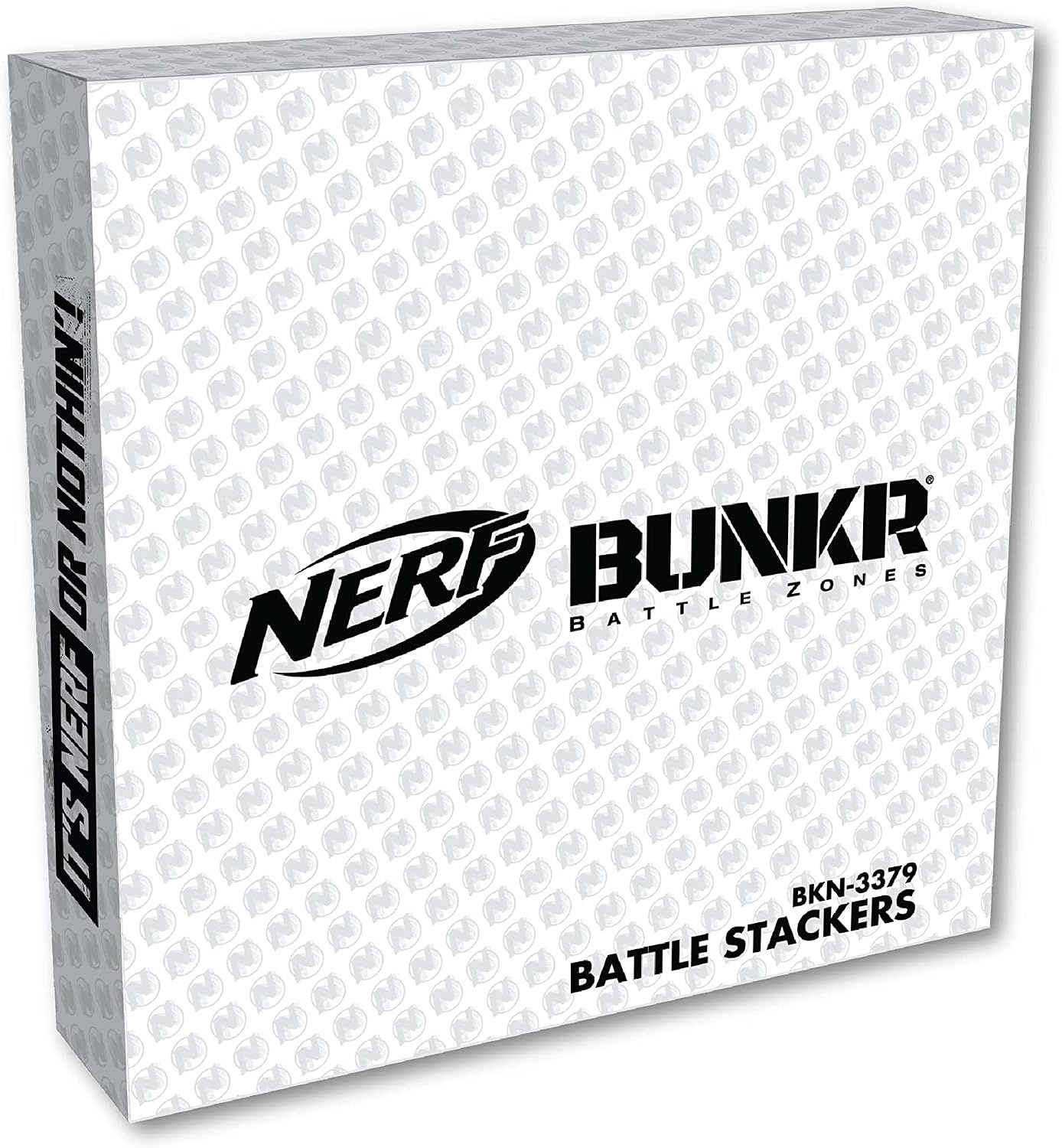 image:imageNerf Bunkr Battle Stackers Inflatable BattleZone Shield Bunker Barricade Crates and Barrels Perfect for NERF War Pack of 4