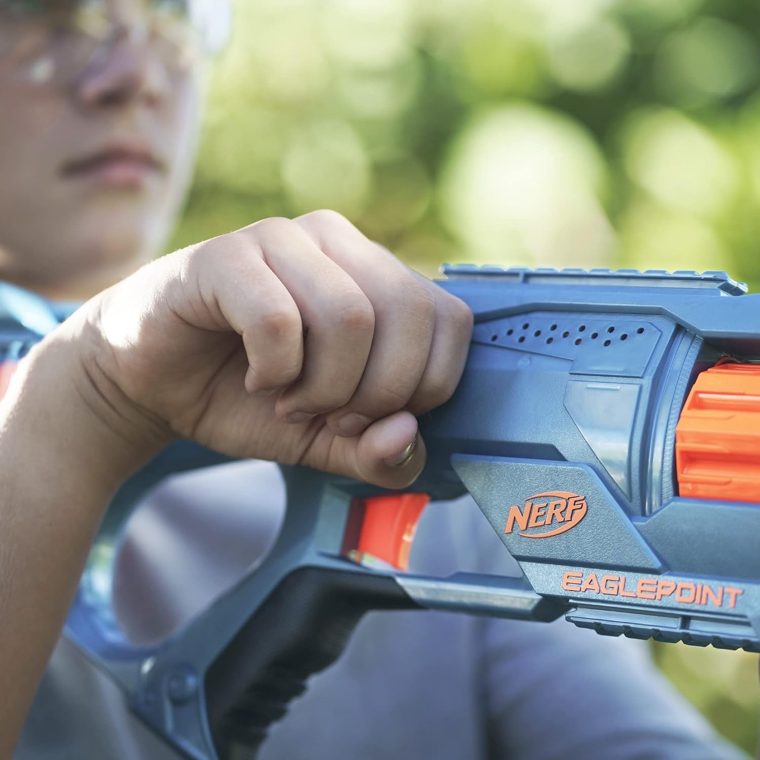 image:imageNerf Elite 20 Eaglepoint RD8 Blaster 8Dart Drum Detachable Scope and Barrel 16 Official Elite Darts Bolt ActionFrustrationFree Packaging