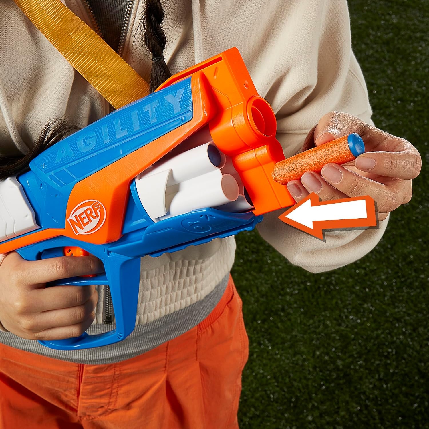 image:imageNerf N Series Agility Blaster 12 N1 Darts Compatible Only N Series Blasters 6 Dart Drum Kids Outdoor Games