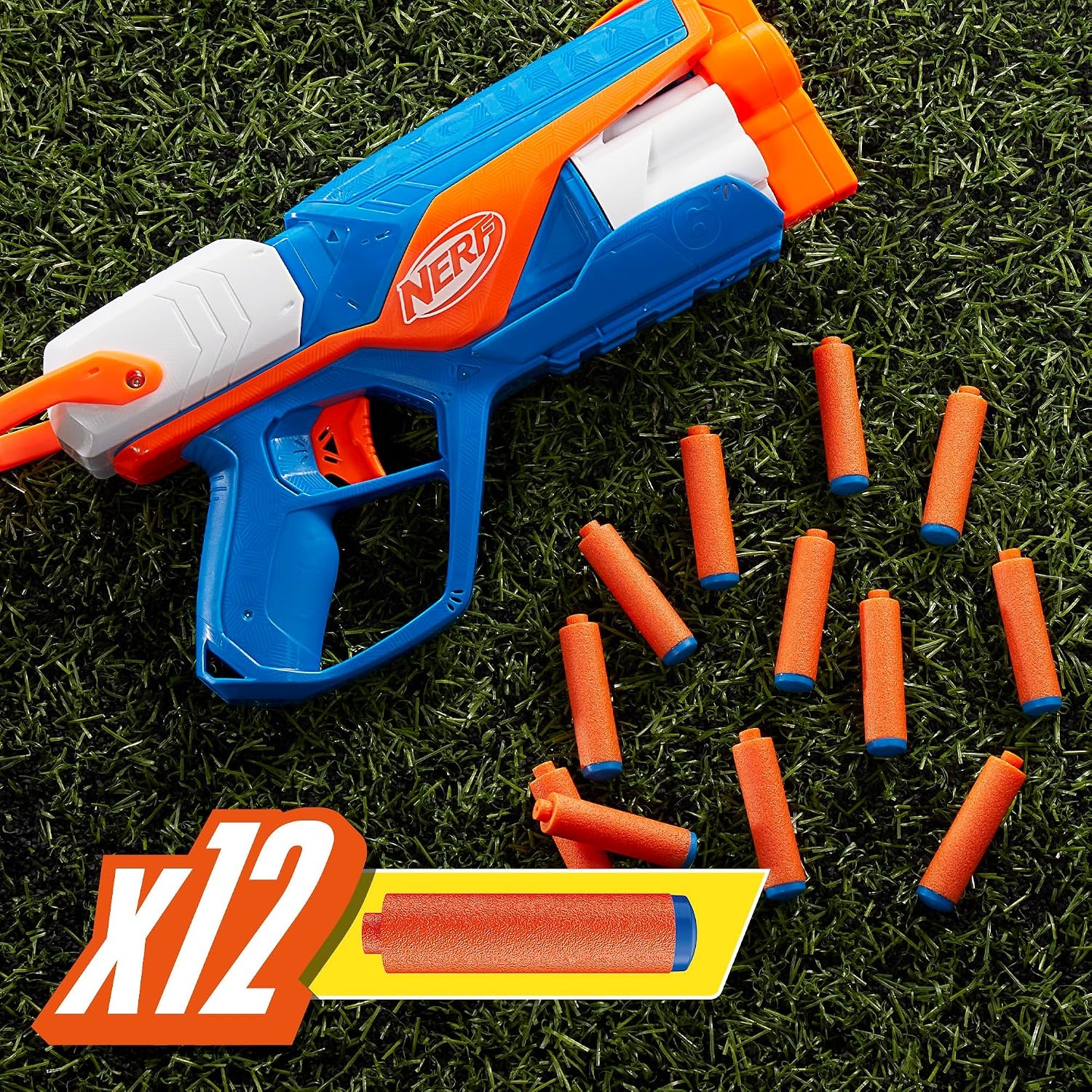 image:imageNerf N Series Agility Blaster 12 N1 Darts Compatible Only N Series Blasters 6 Dart Drum Kids Outdoor Games