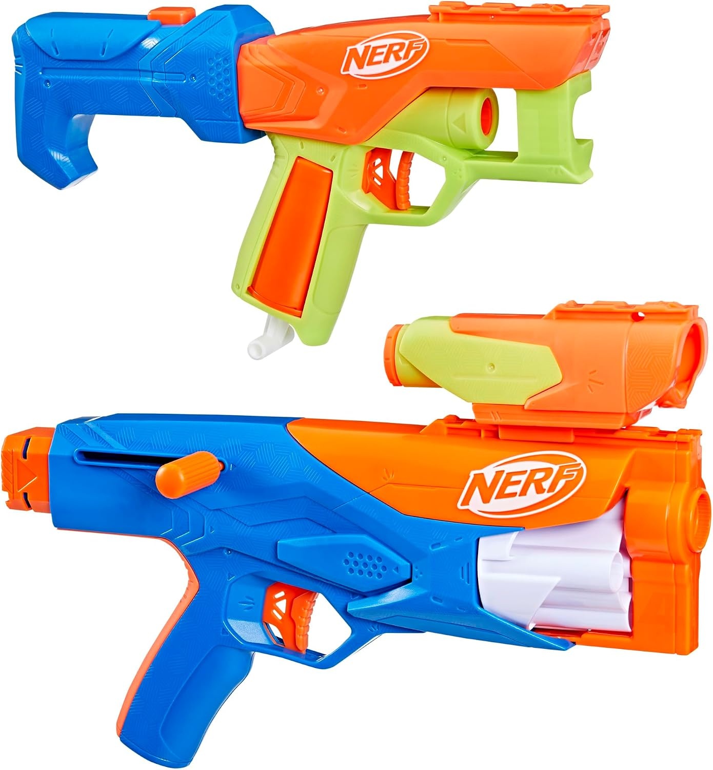image:imageNerf N Series Gear Up Pack 3X Blasters 18 Nerf N1 Darts Kids Gifts Outdoor Games Ages 8