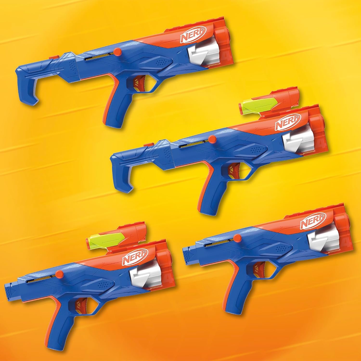 image:imageNerf N Series Gear Up Pack 3X Blasters 18 Nerf N1 Darts Kids Gifts Outdoor Games Ages 8