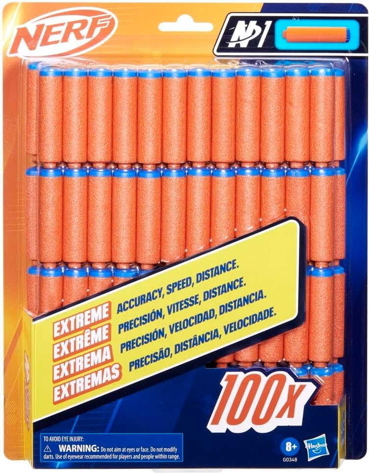 image:imageNerf N Series N1 Darts Includes 20 Refill Darts Compatible Only with Nerf N Series Blasters Outdoor Games Ages 8N1 100Pack