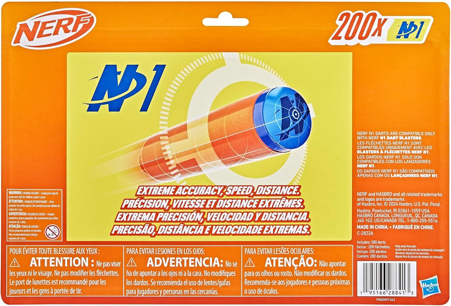 image:imageNerf N Series N1 Darts Includes 20 Refill Darts Compatible Only with Nerf N Series Blasters Outdoor Games Ages 8N1 200Pack
