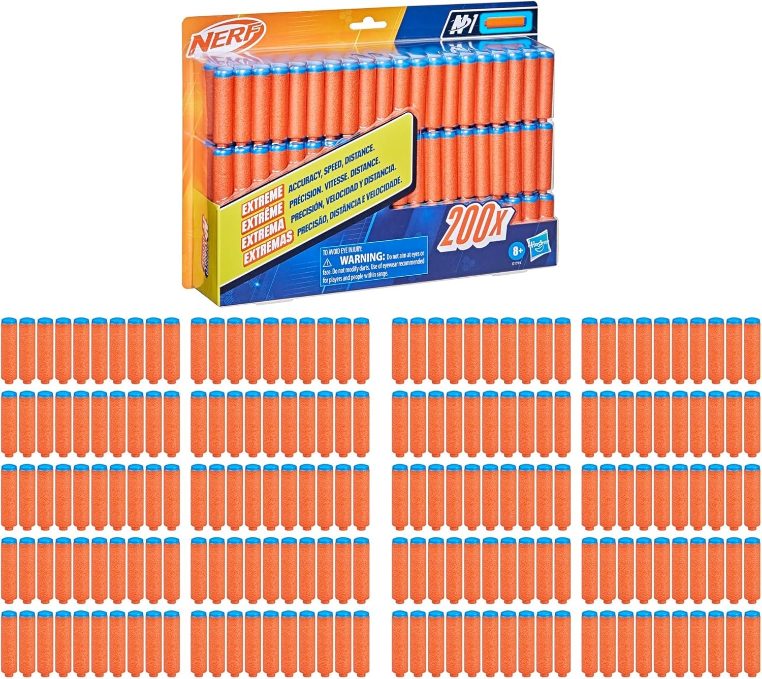 image:imageNerf N Series N1 Darts Includes 20 Refill Darts Compatible Only with Nerf N Series Blasters Outdoor Games Ages 8N1 200Pack
