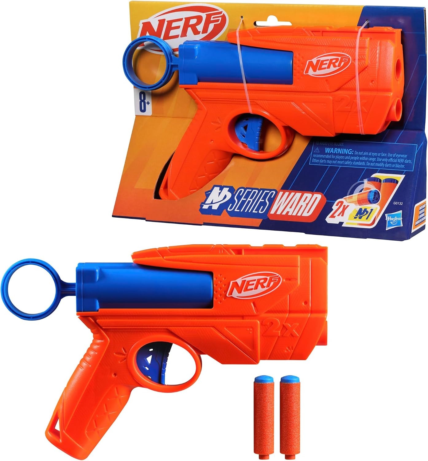 image:imageNerf N Series Ward Blaster 2 N1 Darts Compatible Only N Series Blasters Kids Outdoor Games Ages 8