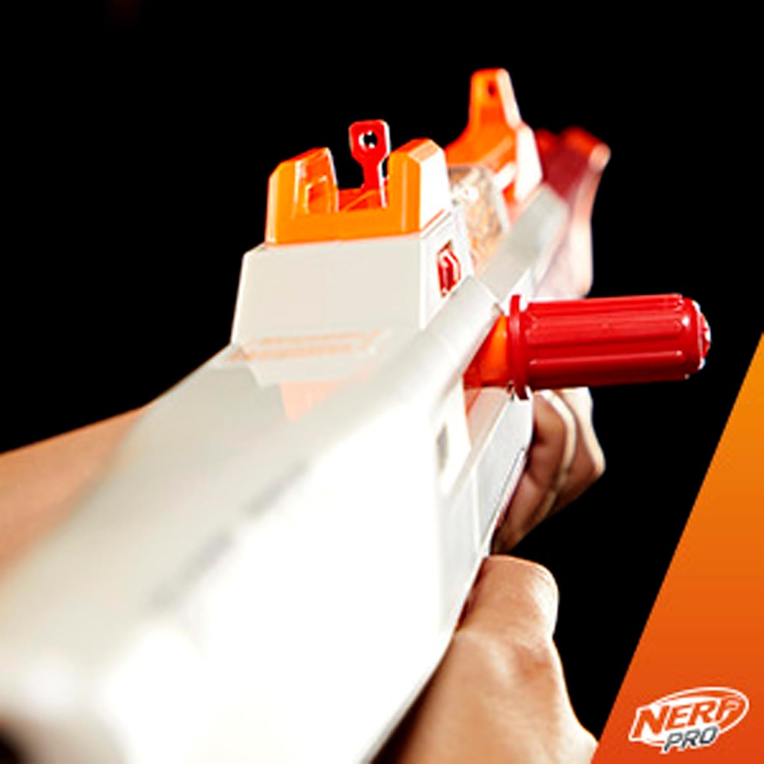 image:imageNerf Pro Gelfire Ghost Bolt Action Blaster Removable Boost Barrel 5000 Gel Rounds 100 Round Integrated Hopper Eyewear Ages 14 amp Up