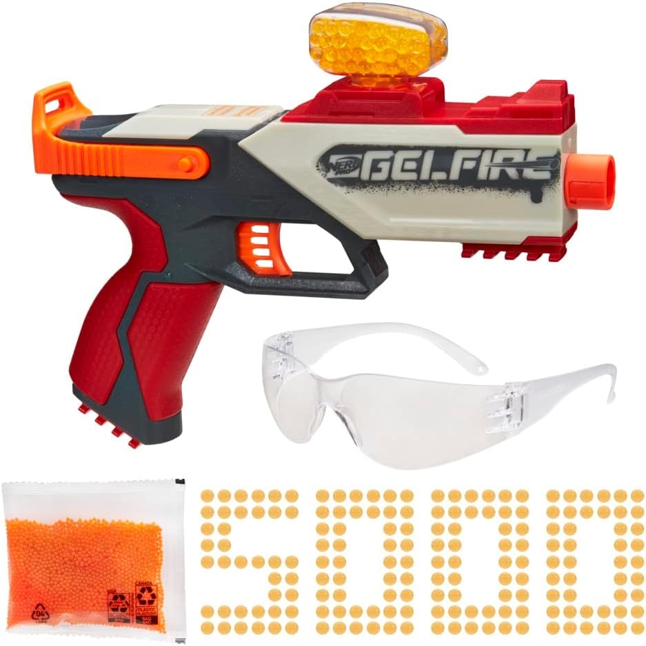 image:imageNerf Pro Gelfire Legion Spring Action Blaster 5000 Rounds 130 Hopper Protective Eyewear Slam Fire Ages 14 amp UpLarge