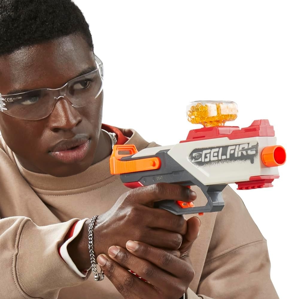 image:imageNerf Pro Gelfire Legion Spring Action Blaster 5000 Rounds 130 Hopper Protective Eyewear Slam Fire Ages 14 amp UpLarge