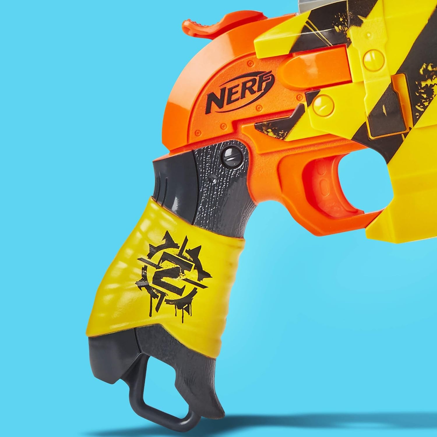image:imageNerf Zombie Strike Hammershot Blaster PullBack HammerBlasting Action 5 Darts Amazon ExclusiveStripes