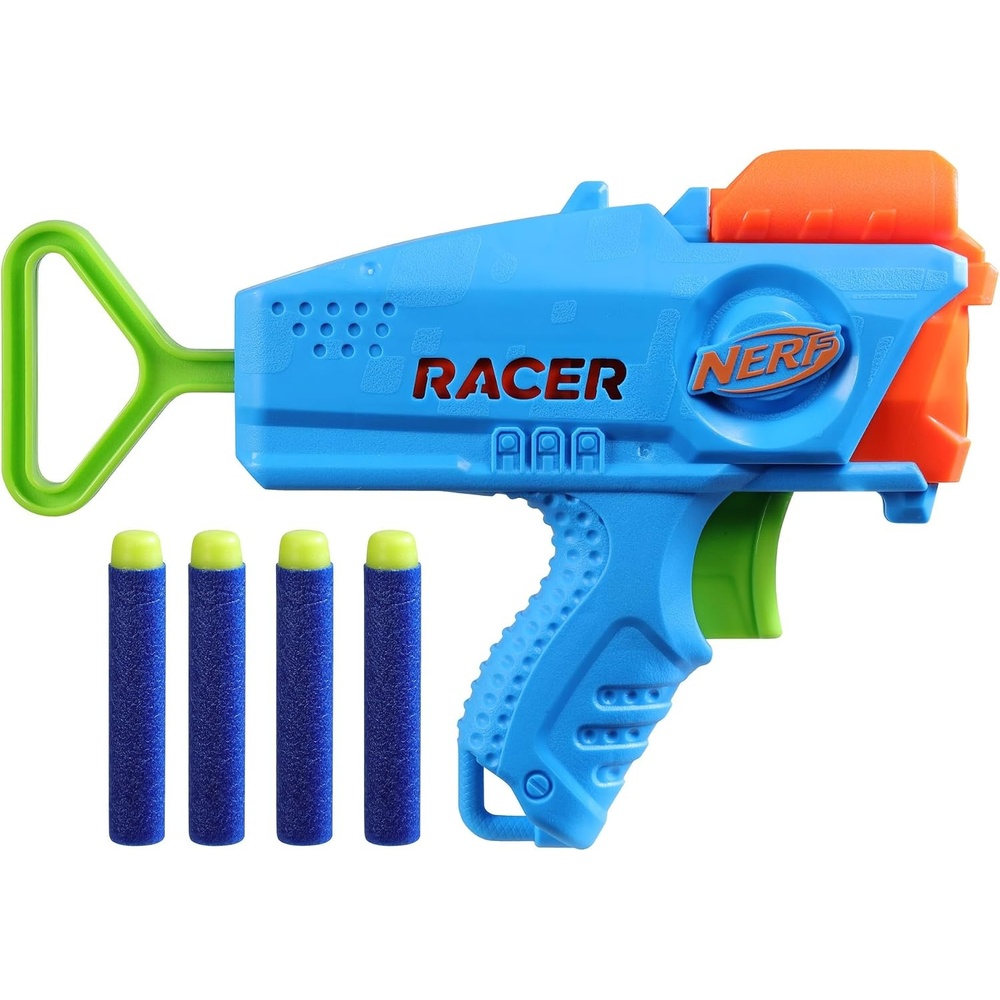 image:imageNERF Elite Junior Racer Easy Play Dart Blaster 4 Nerf Elite Darts Nerf Blaster Outdoor Toys for Kids Ages 6