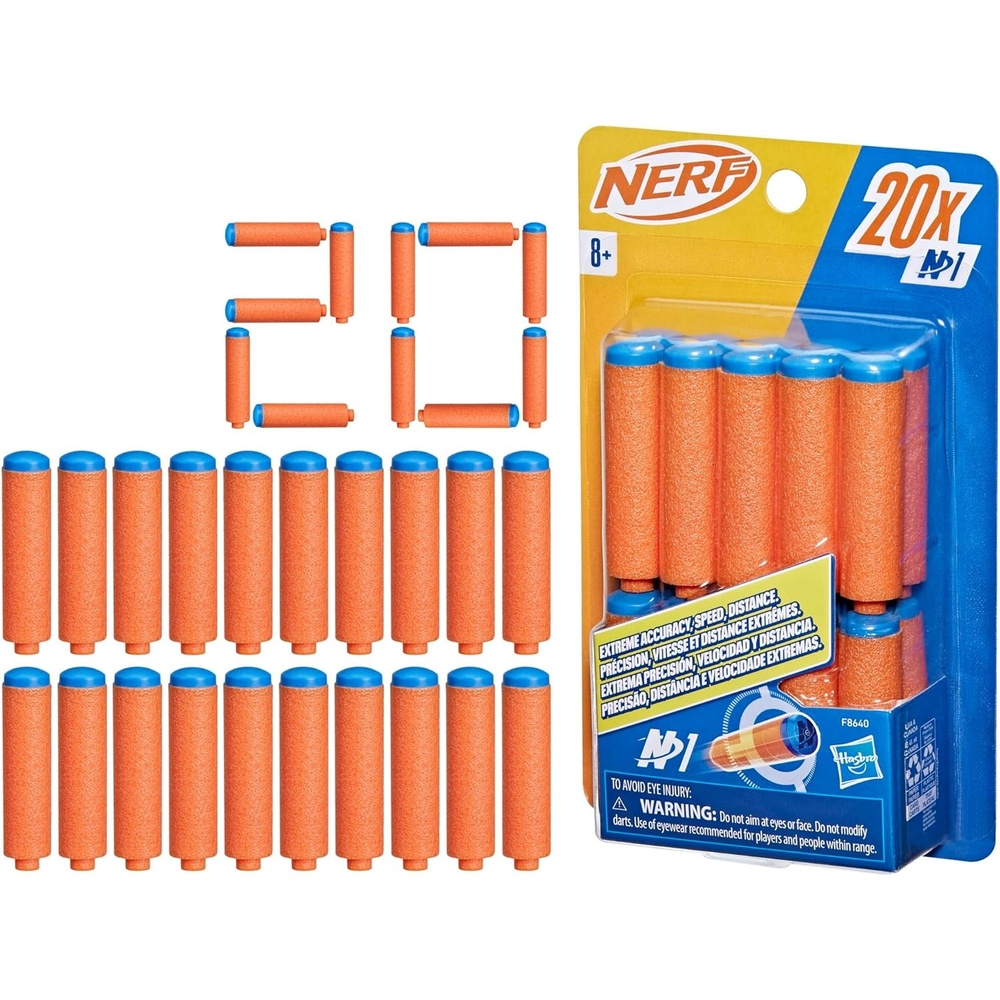 image:imageNerf N Series N1 Darts Includes 20 Refill Darts Compatible Only with Nerf N Series Blasters Outdoor Games Ages 8N1 20Pack