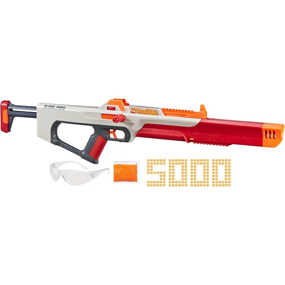 image:imageNerf Pro Gelfire Ghost Bolt Action Blaster Removable Boost Barrel 5000 Gel Rounds 100 Round Integrated Hopper Eyewear Ages 14 amp Up