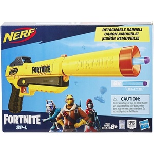 NERF Fortnite SP-L Elite Dart Blaster with Detachable Barrel and 6 Official Nerf Fortnite Elite Darts (Amazon Exclusive)