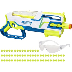 NERF Hyper Bundle, Siege-50 Pump-Action Blaster, Up to 110 FPS Velocity, Eyewear (Amazon Exclusive)