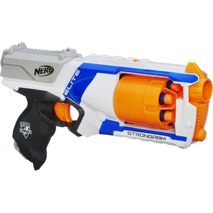 NERF N Strike Elite Strongarm Toy Blaster with Rotating Barrel (Amazon Exclusive)(White)