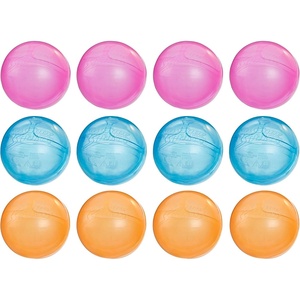 NERF Super Soaker Hydro Balls Party 12-Pack, Reusable Water Balloons, Water-Filled Balls Burst on Impact, Fast Refill, Outdoor Toy for Kids Ages 6 & Up