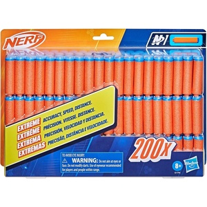 Nerf N Series N1 Darts, Includes 20 Refill Darts, Compatible Only with Nerf N Series Blasters, Outdoor Games, Ages 8+(N1 200-Pack)