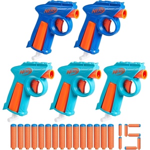 Nerf N Series Party Pack, Includes 5 N Series Flex Blasters, 15 N1 Darts Compatible Only N Series Blasters, Ages 8+ (Amazon Exclusive)