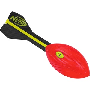 Nerf Vortex Aero Howler Neon Foam Ball, Classic Long-Distance Football, Flight-Optimizing Tail, Whistling Sound, Indoor & Outdoor Fun (Amazon Exclusive)(Red)