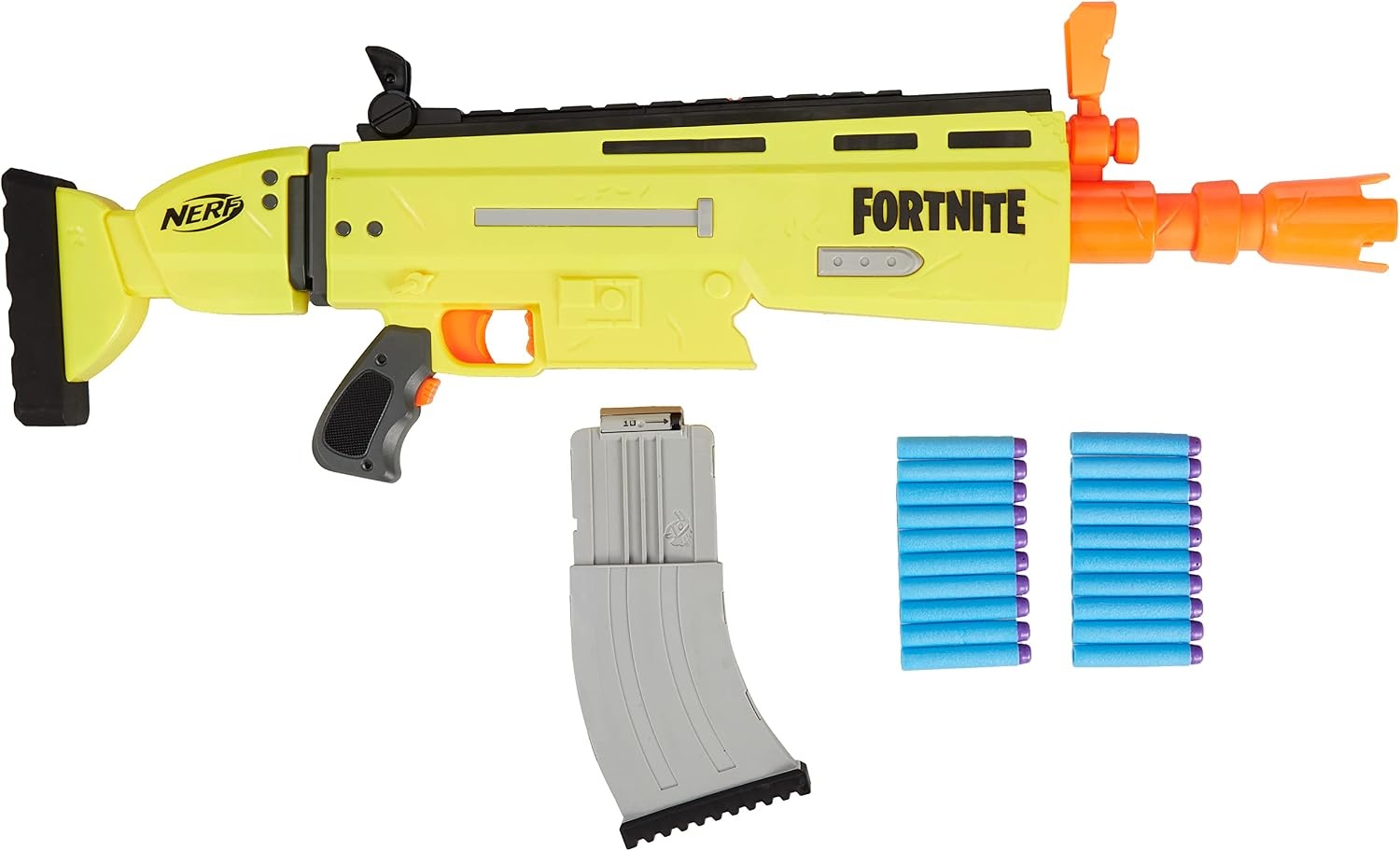 image:imageFortnite ARL Nerf Elite Dart Blaster Motorized Toy Blaster 20 Official Nerf Fortnite Elite Darts Flip Up Sights for Youth Teens AdultsStandard