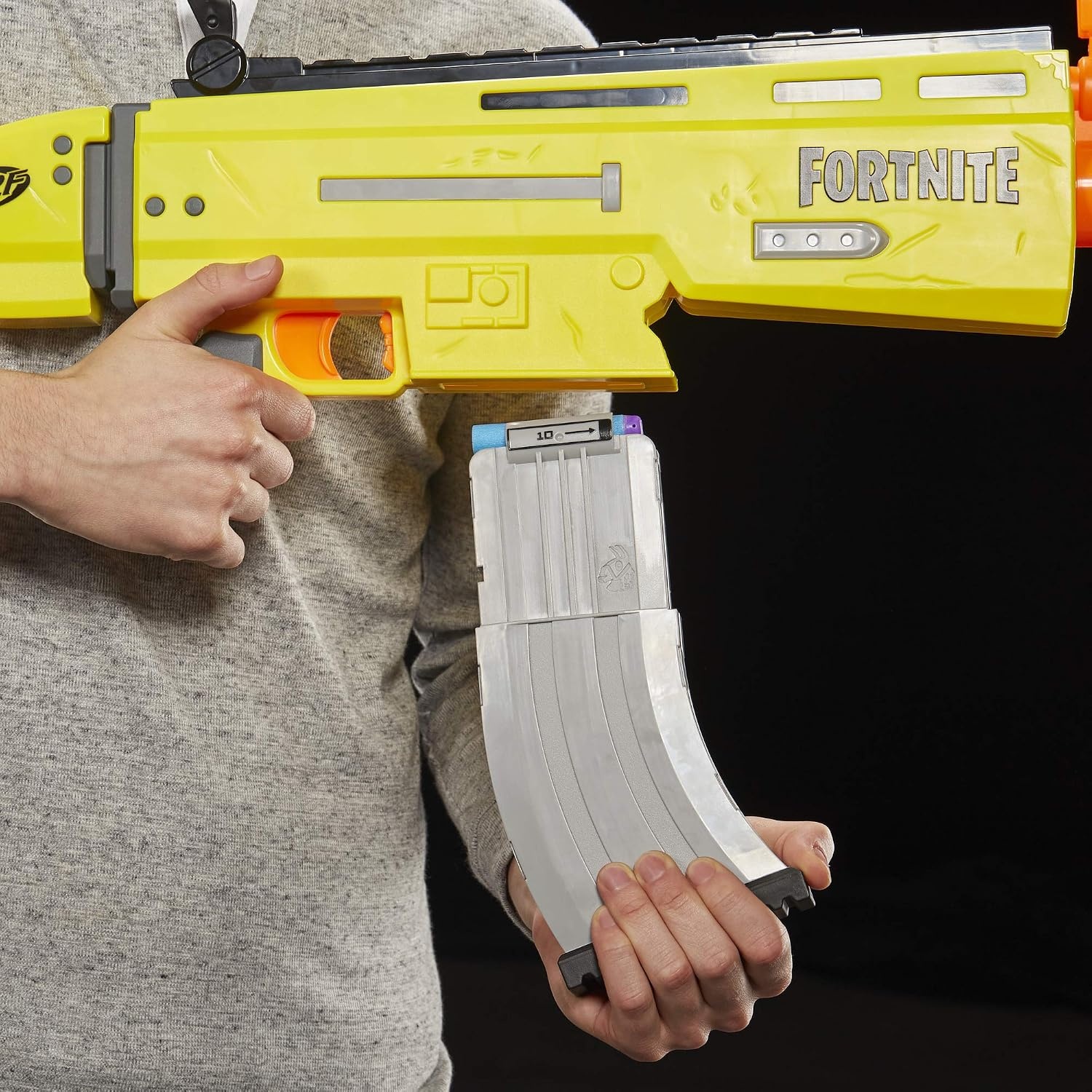 image:imageFortnite ARL Nerf Elite Dart Blaster Motorized Toy Blaster 20 Official Nerf Fortnite Elite Darts Flip Up Sights for Youth Teens AdultsStandard