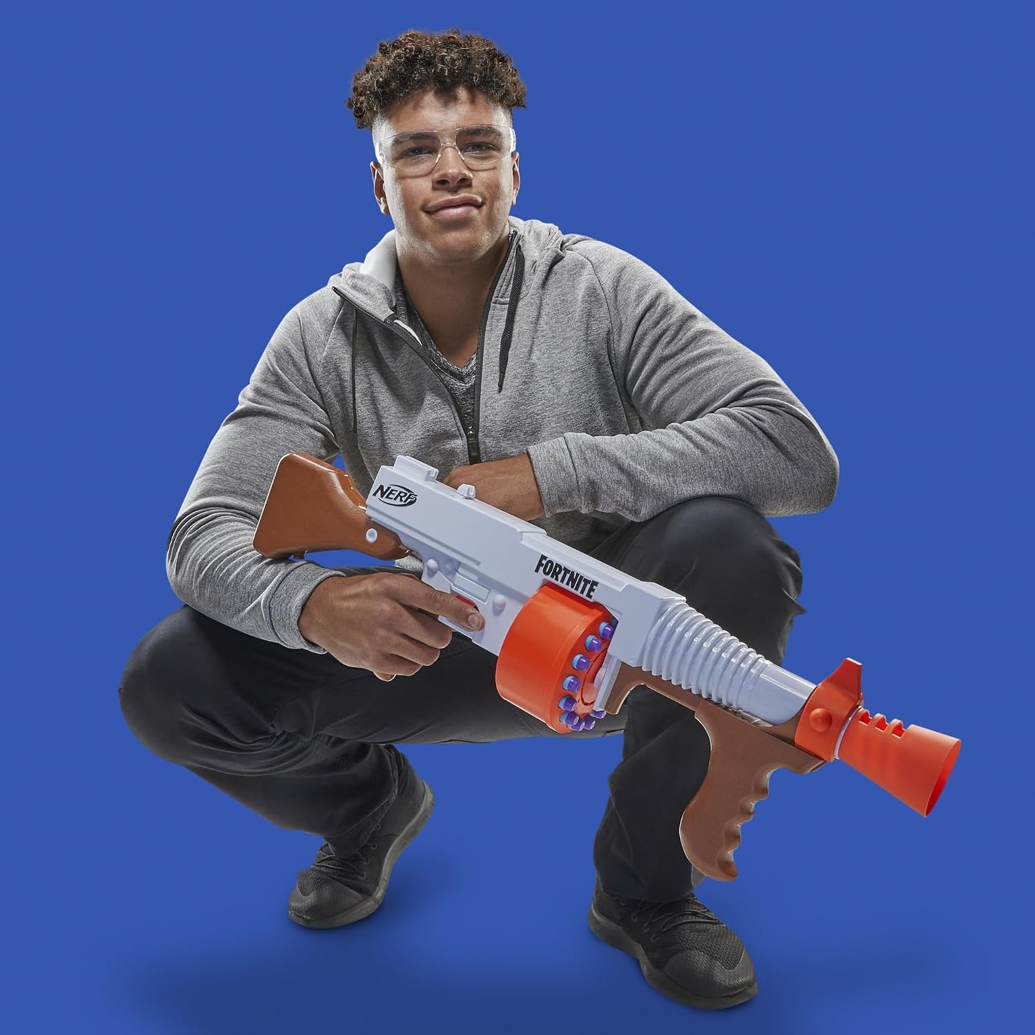 image:imageNerf Fortnite DG Dart Blaster 15Dart Rotating Drum Pump Action 15 Official Nerf Darts