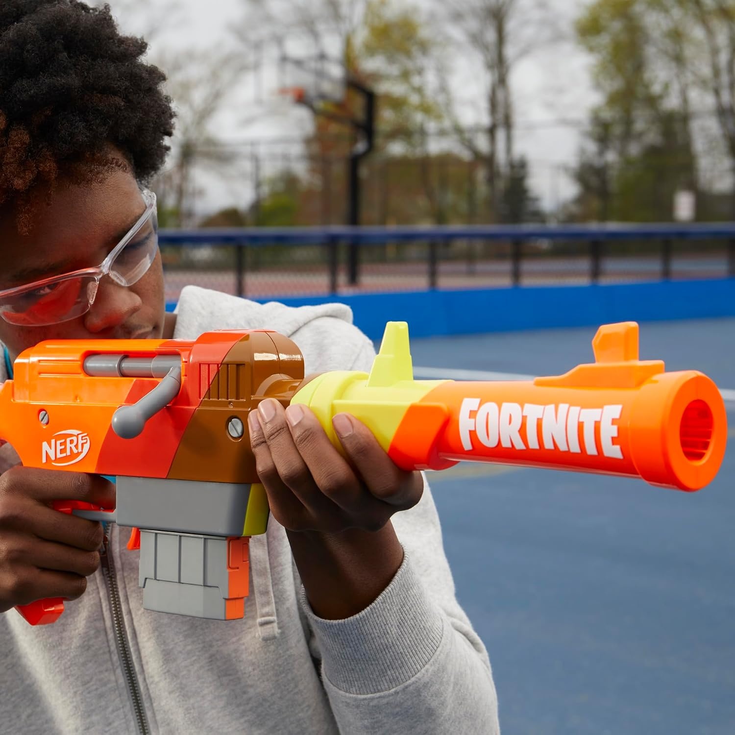 image:imageNerf Fortnite HR Dart Blaster Ruff Wrap Design 6Dart Elite Clip 6 Nerf Elite Darts Rotating Bolt Action Detachable Barrel