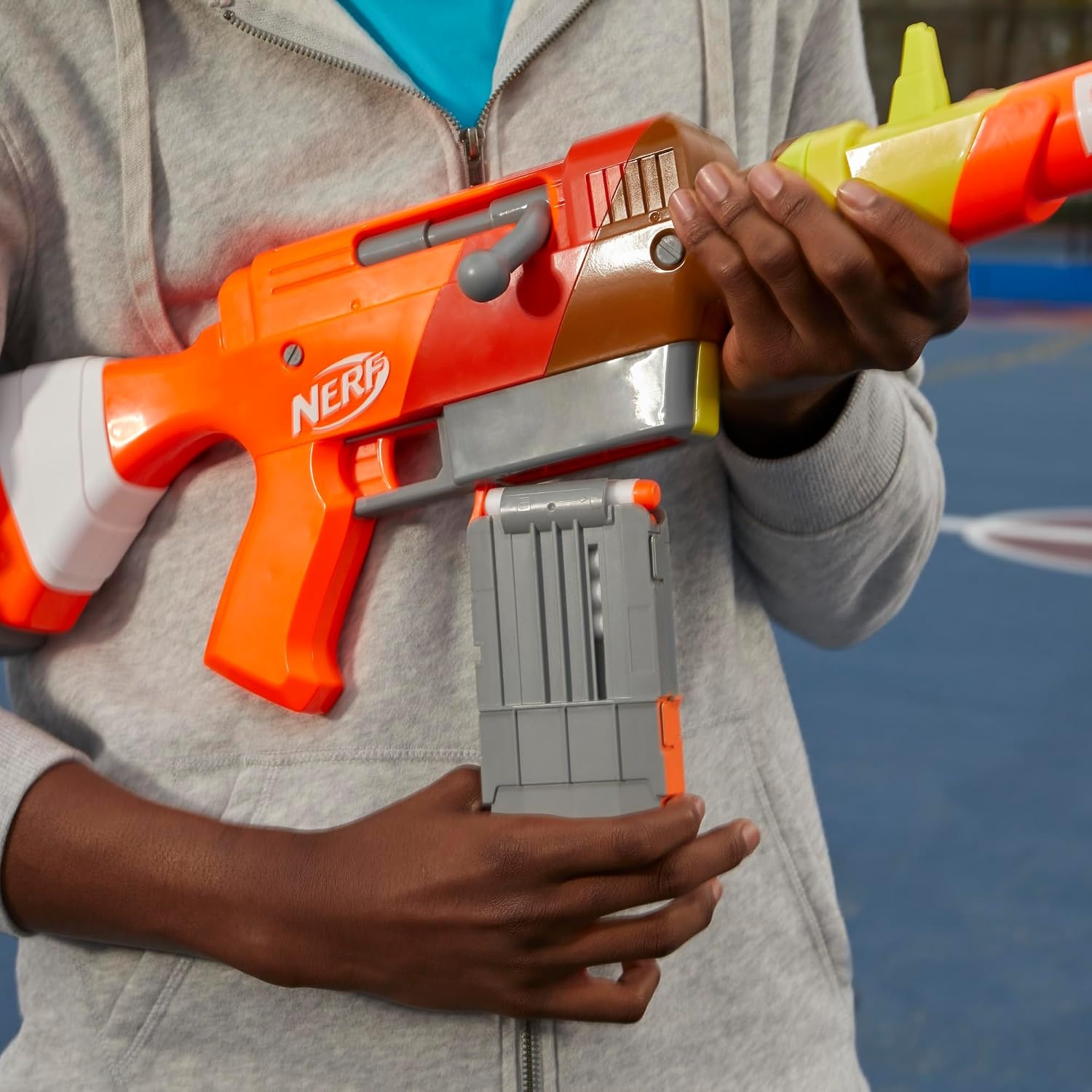 image:imageNerf Fortnite HR Dart Blaster Ruff Wrap Design 6Dart Elite Clip 6 Nerf Elite Darts Rotating Bolt Action Detachable Barrel