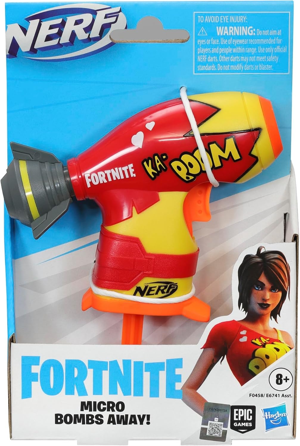 image:imageNerf Fortnite Micro Y0nd3r Mini DartFiring Blaster Fortnite Y0nd3r Outfit Design Includes 2 Nerf Elite Darts and Removable CrownBombs Away