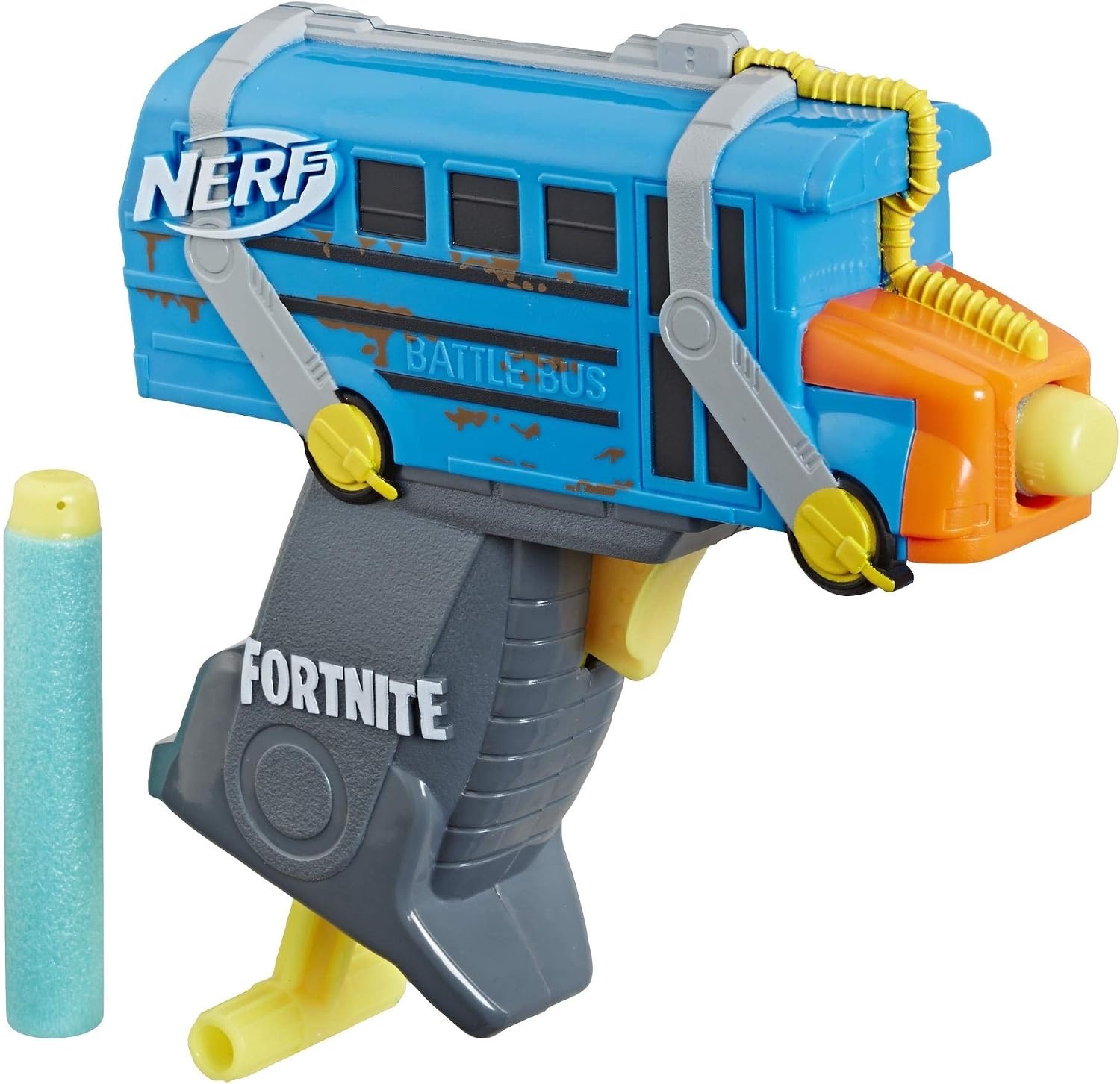 image:imageNerf Fortnite Micro Y0nd3r Mini DartFiring Blaster Fortnite Y0nd3r Outfit Design Includes 2 Nerf Elite Darts and Removable CrownRainbow Smash