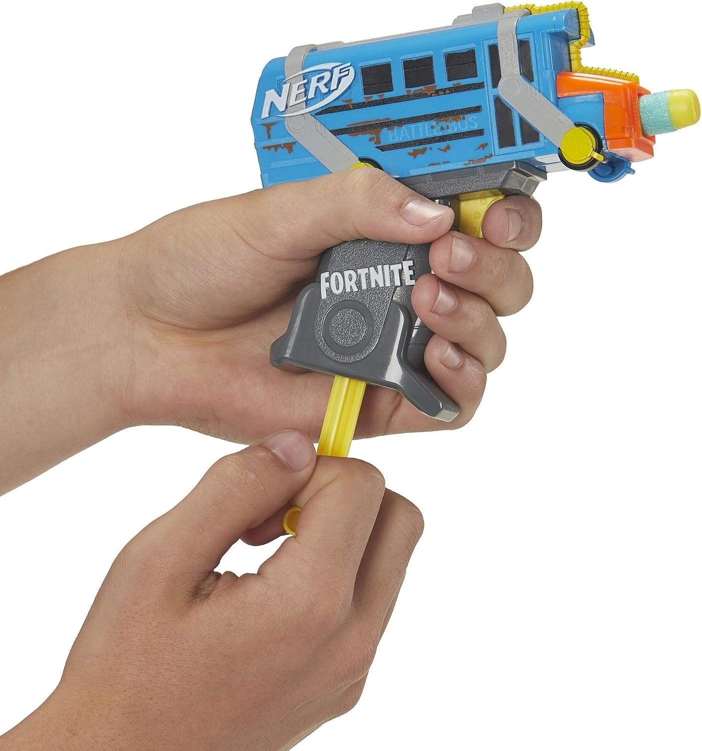 image:imageNerf Fortnite Micro Y0nd3r Mini DartFiring Blaster Fortnite Y0nd3r Outfit Design Includes 2 Nerf Elite Darts and Removable CrownRainbow Smash