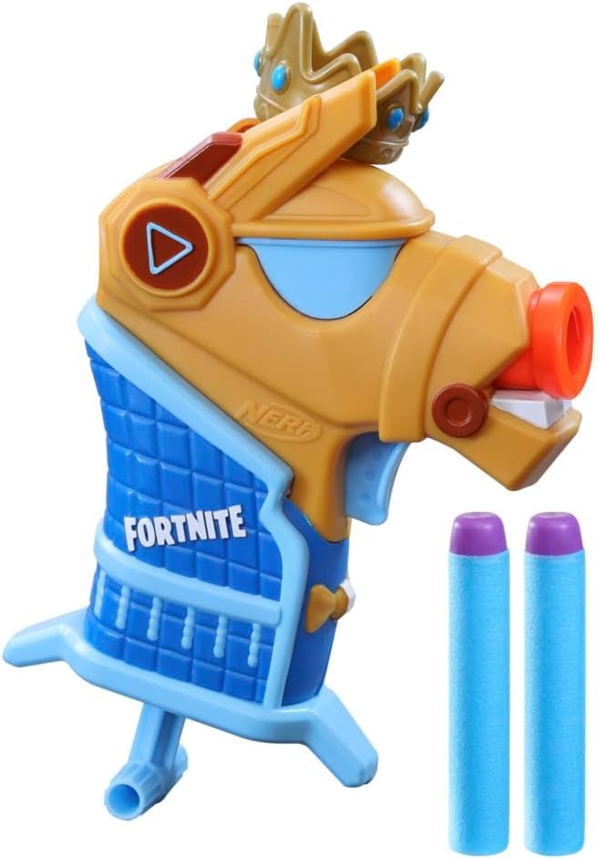 image:imageNerf Fortnite Micro Y0nd3r Mini DartFiring Blaster Fortnite Y0nd3r Outfit Design Includes 2 Nerf Elite Darts and Removable CrownY0nd3r