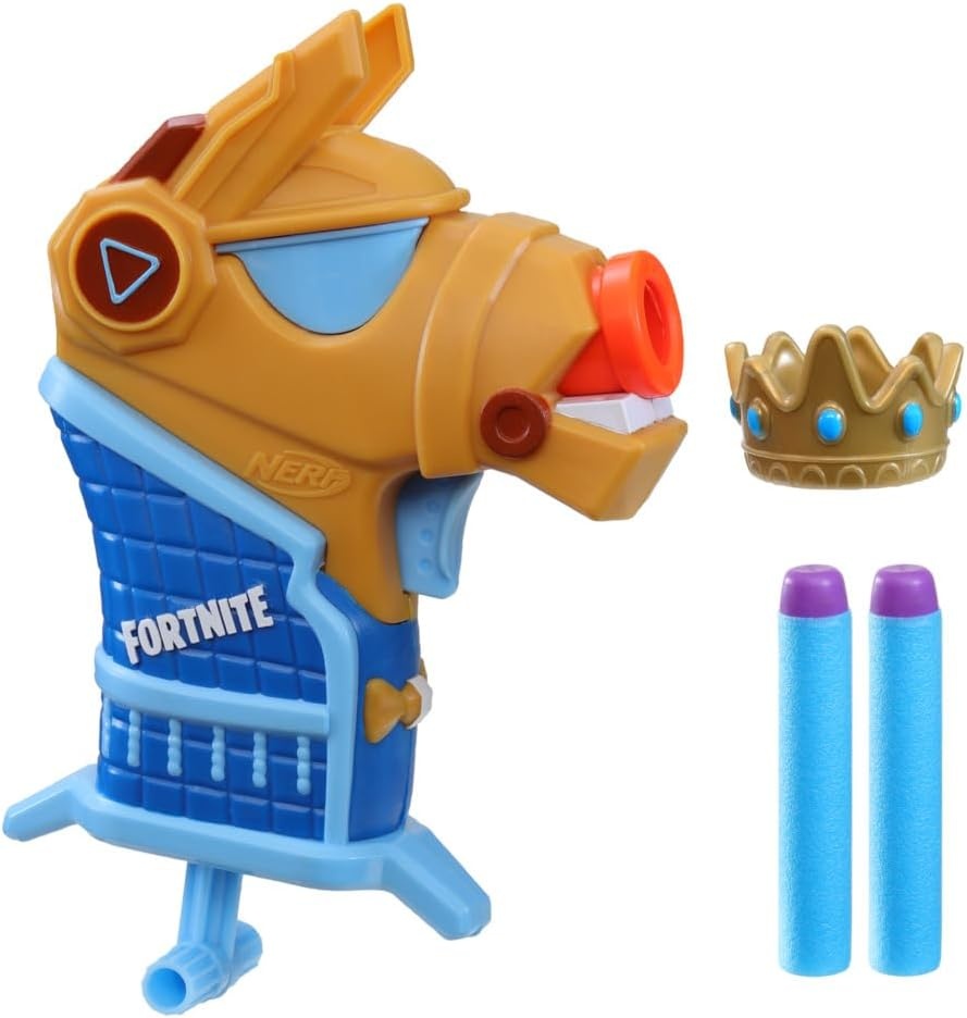 image:imageNerf Fortnite Micro Y0nd3r Mini DartFiring Blaster Fortnite Y0nd3r Outfit Design Includes 2 Nerf Elite Darts and Removable CrownY0nd3r