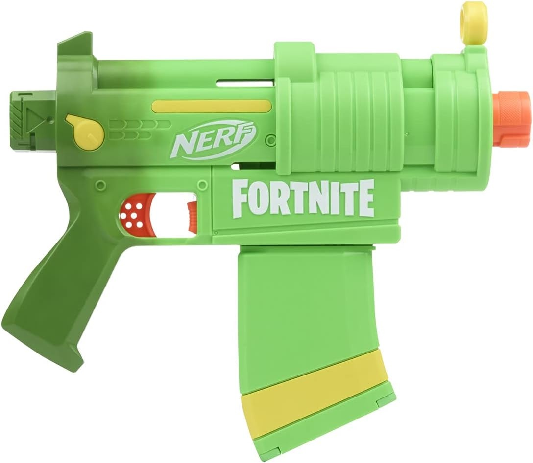 image:imageNerf Fortnite SMGZesty Blaster 10 Nerf Elite Darts 10Dart Clip Removable Stock amp Barrel Fortnite Gifts for Boys amp Girls