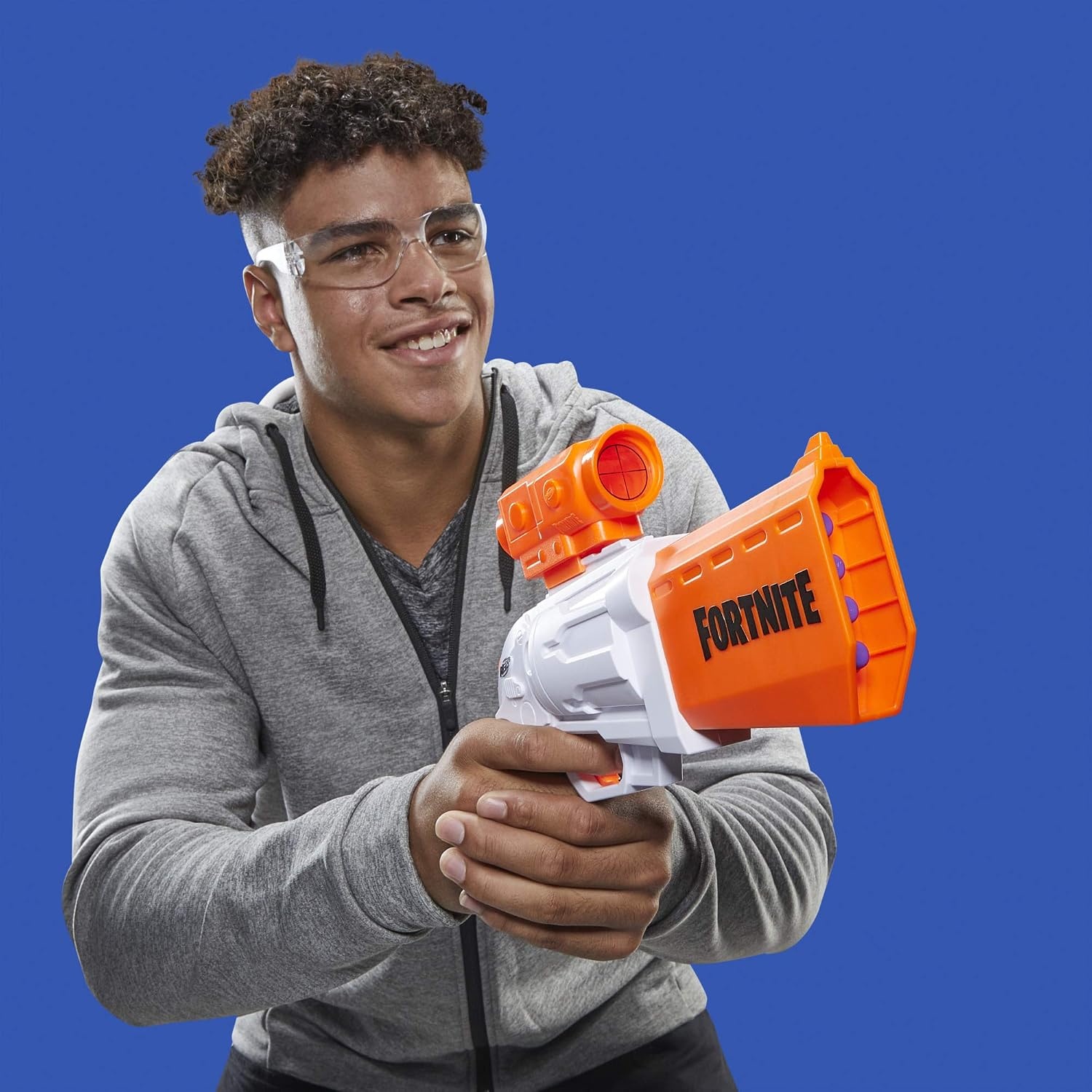 image:imageNerf Fortnite SR Blaster 4Dart Hammer Action Includes Removable Scope and 8 Official Nerf Elite Darts for Youth Teens Adults