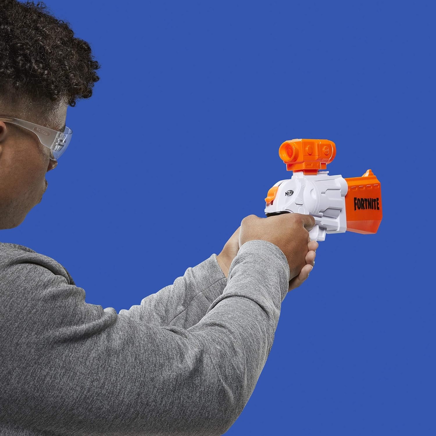 image:imageNerf Fortnite SR Blaster 4Dart Hammer Action Includes Removable Scope and 8 Official Nerf Elite Darts for Youth Teens Adults