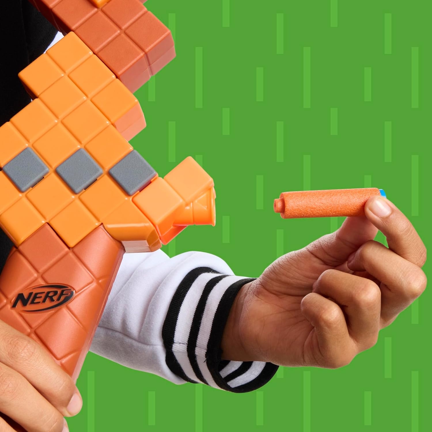 image:imageNerf Minecraft Bow Dart Blaster PullBack String Priming 8 N1 Darts Compatible Only N1 Dart Blasters Ages 8Standard Packaging