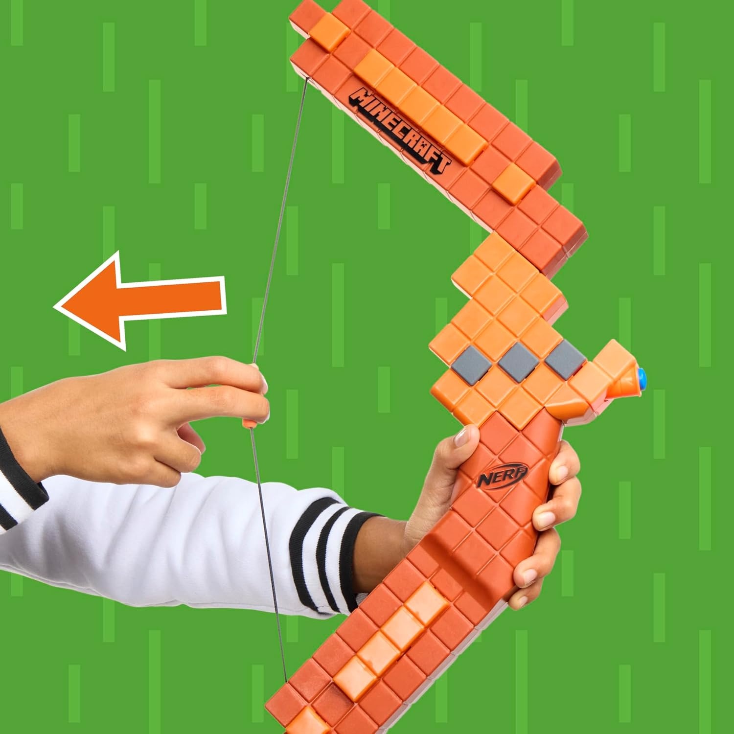 image:imageNerf Minecraft Bow Dart Blaster PullBack String Priming 8 N1 Darts Compatible Only N1 Dart Blasters Ages 8Standard Packaging